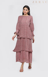 Layered Floral Dress